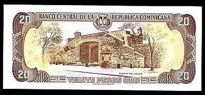 Dominican Rep … P-154b … 20 Pesos … 1998 ... GEM*UNC*   Two Digits - H000032U. - Fresh Stock Dated February 2026