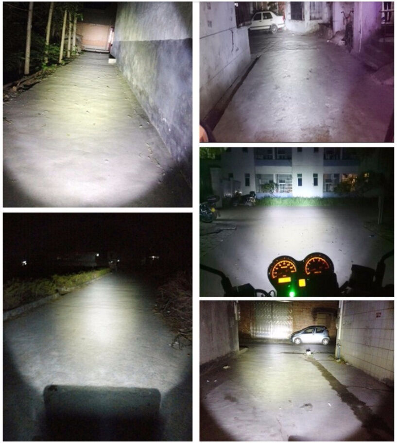 1x H4 3*COB LED Motorcycle Headlight Bulb High/Low Beam Fog Light 2000LM Scooter - Fresh Stock Dated February 2026