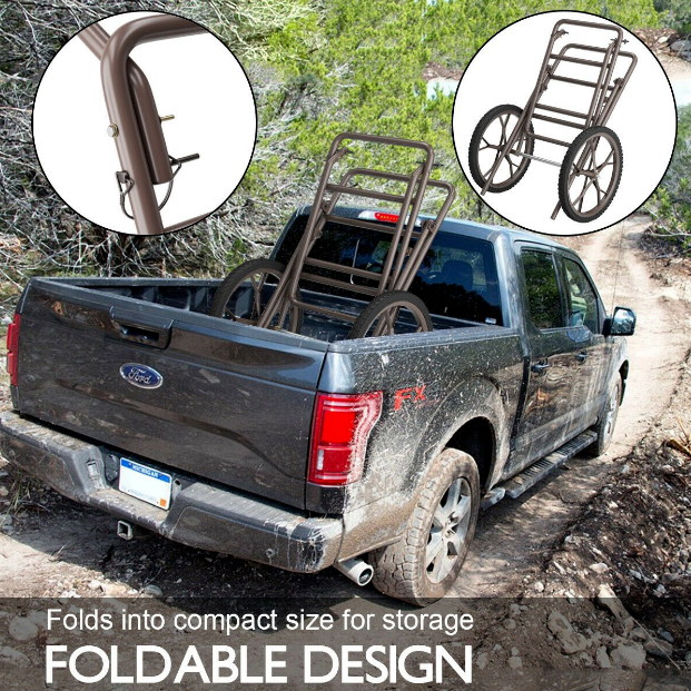 Outdoor Deer Cart 500 lb Game Hauler Utility Gear Dolly Cart Hunting Accessories - Fresh Stock Dated December 2025