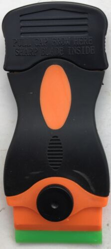 100 Pcs Plastic Single Edged Razor Blades & 2 Pc Scraper Removal - Fresh Stock Dated February 2026