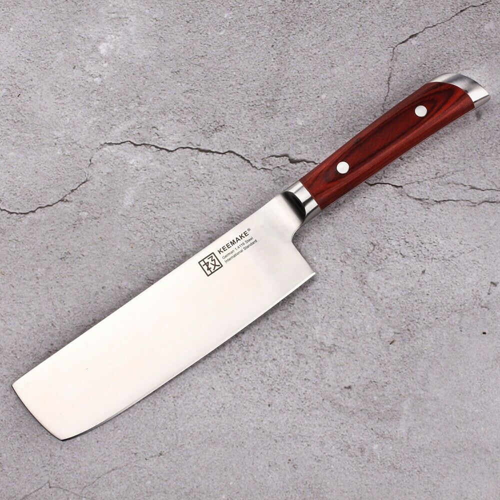 7'' Nakiri Knife Kitchen Chef's Knife German stainless Steel Meat  Slicing Tool - Fresh Stock Dated December 2025