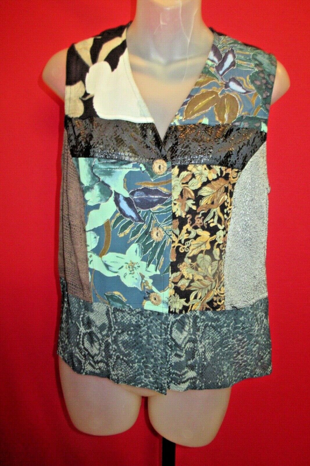 ~~CAROLE LITTLE Vintage Art To Wear Vest Full circle Swing Skirt set Sz 6~~ - Fresh Stock Dated February 2026