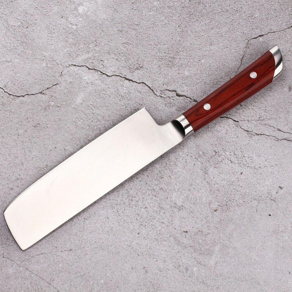 7'' Nakiri Knife Kitchen Chef's Knife German stainless Steel Meat  Slicing Tool - Fresh Stock Dated December 2025