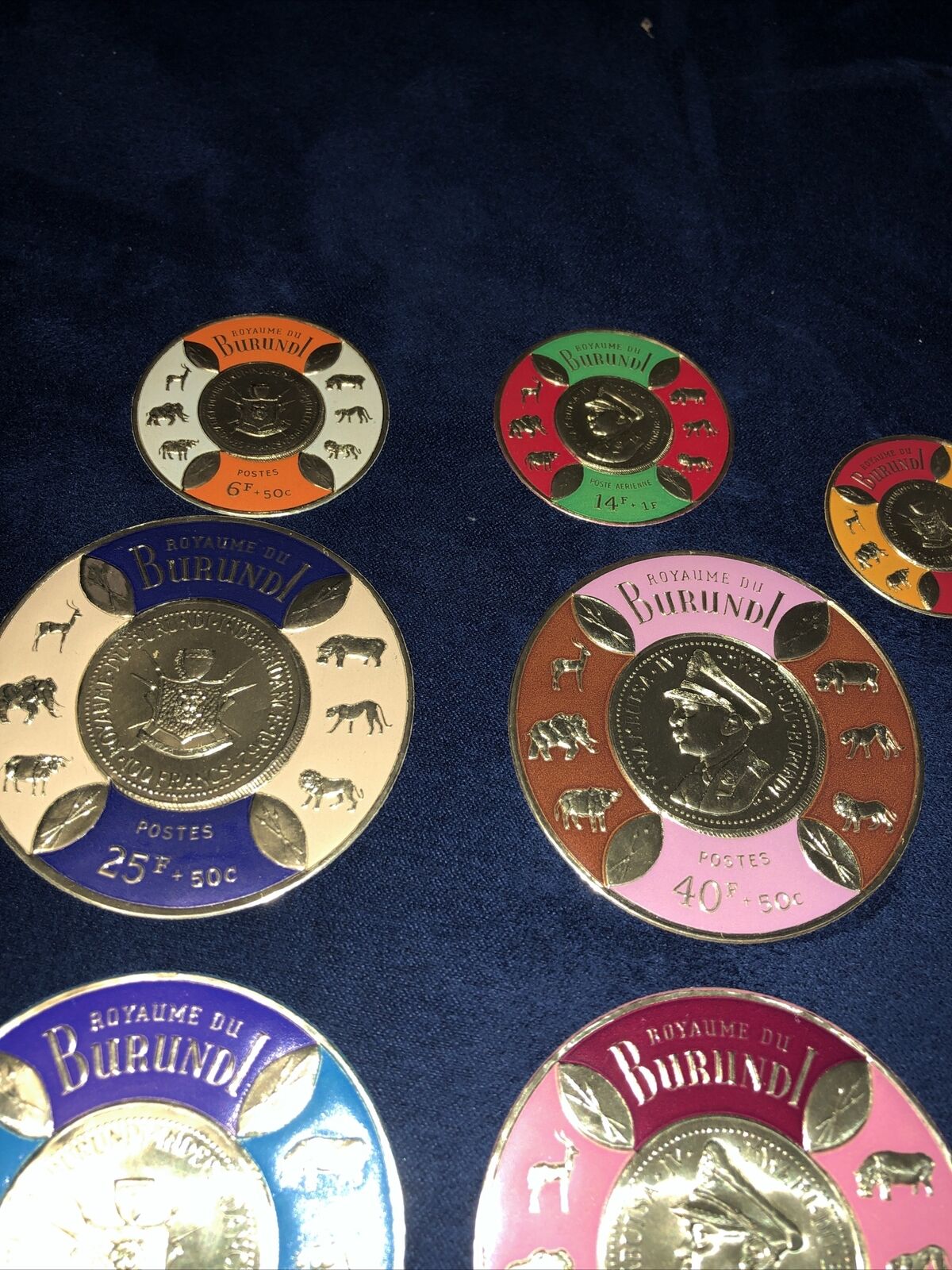 Burundi CB1-16 Set Gold Coin King Mwambutsa IV Africa Coat Arms Air Mail Stamp - Fresh Stock Dated January 2026