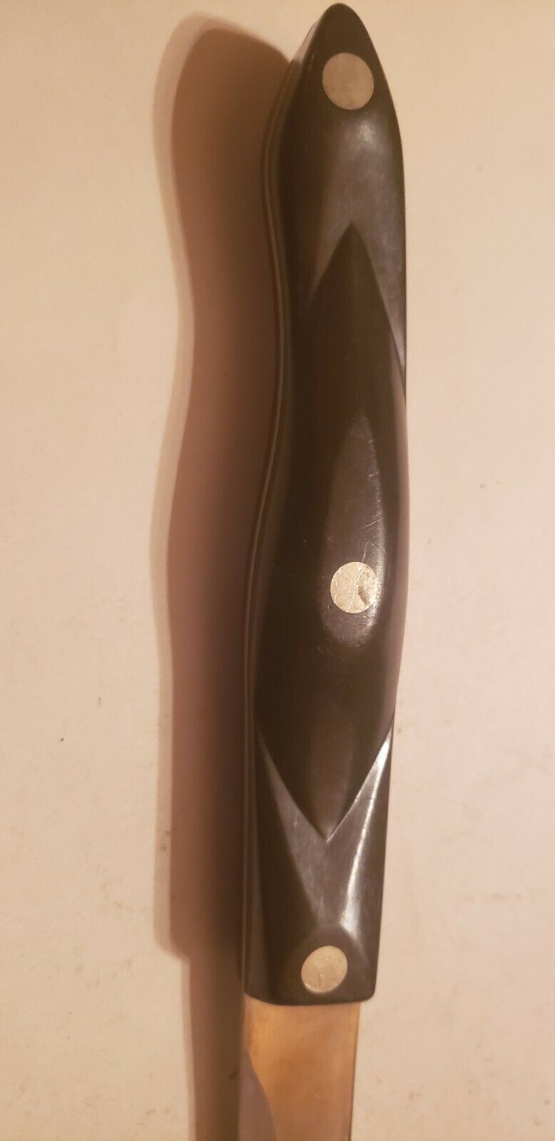 Vintage CUTCO Carving Knife #1723 Serrated Blade Edge Dark Brown - Fresh Stock Dated January 2026