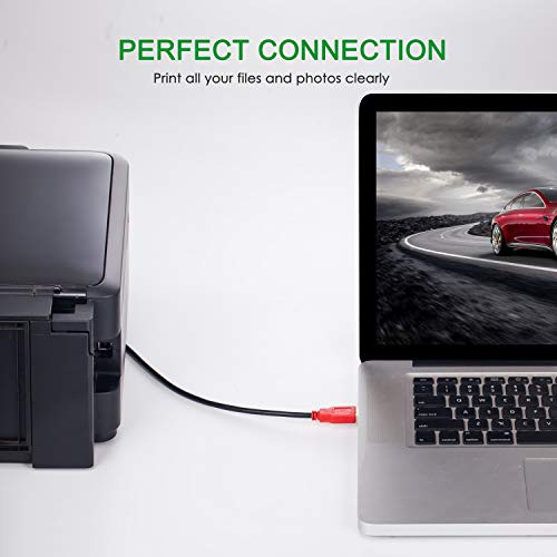 Printer Cable 30 ft, Hftywy Long USB Printer Cable Cord USB 2.0 Type A Male to B - Fresh Stock Dated February 2026