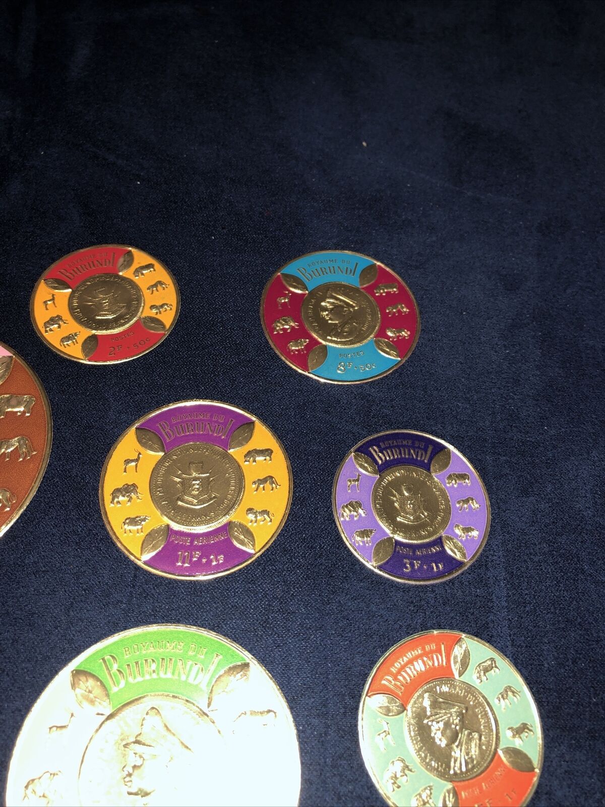 Burundi CB1-16 Set Gold Coin King Mwambutsa IV Africa Coat Arms Air Mail Stamp - Fresh Stock Dated January 2026