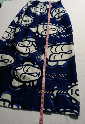 Vintage Greencastle Women's Wrap Skirt Blue White Sz S/M??? No Tags 