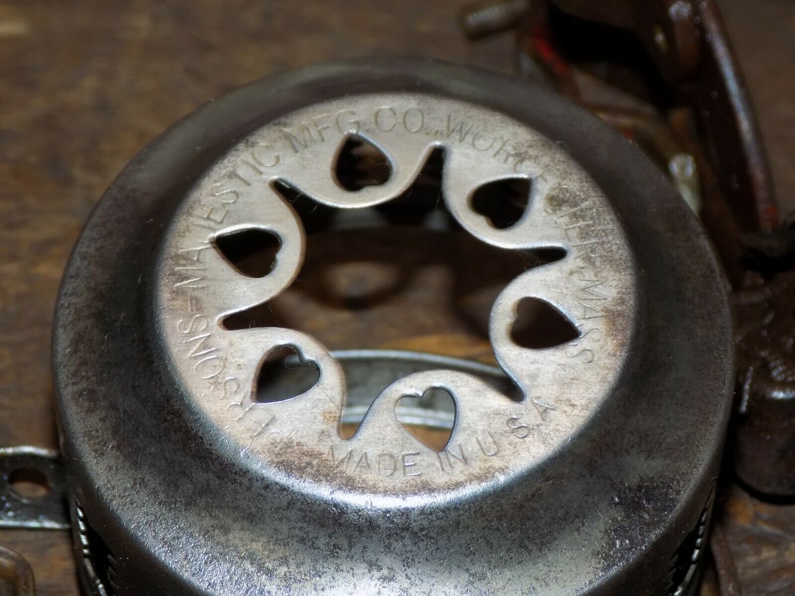 Old Persons Majestic MFG CO Worcester Mass Bicycle Siren W Bracket Balloon Tire - Fresh Stock Dated December 2025