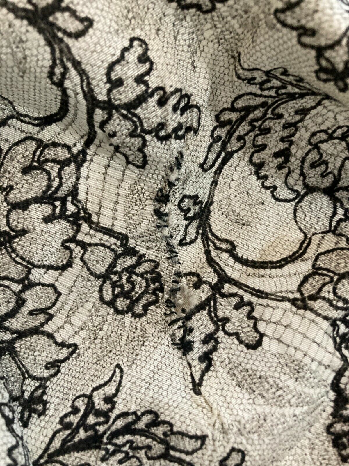 SKIRT FULL CIRCLE FLORAL BLACK GRAY VELVET WAIST SWISH SWISH POCKET! - Fresh Stock Dated March 2026