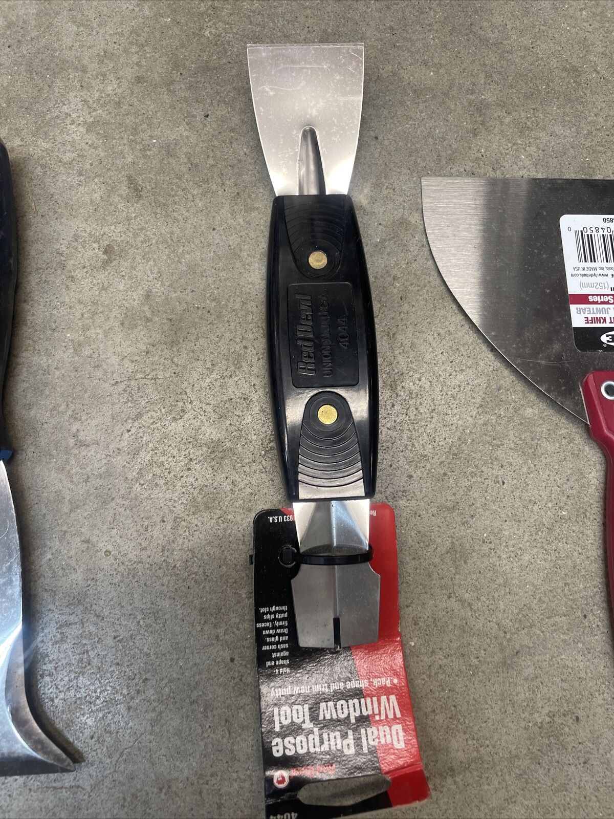 HYDE 06995, 6 In 1 Painters Tool & Red Devil Putty Knives - Fresh Stock Dated February 2026