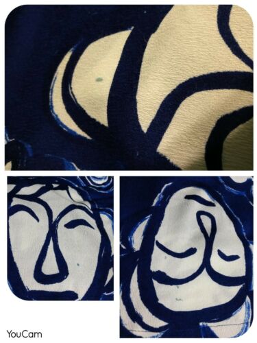 Vintage Greencastle Women's Wrap Skirt Blue White Sz S/M??? No Tags 