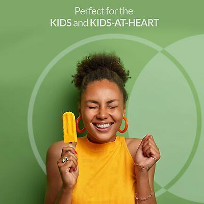 Silicone Popsicle Molds BPA Free Set of 10 Ice Pop Maker with 50 Popsicle Sticks - Fresh Stock Dated December 2025