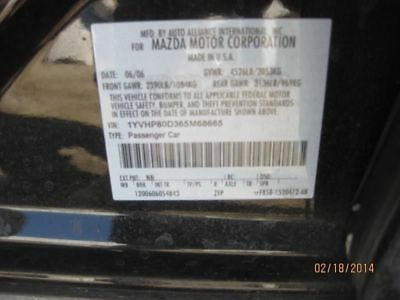 Manual Transmission 6-181 Fits 03-08 MAZDA 6 411818 - Fresh Stock Dated December 2025