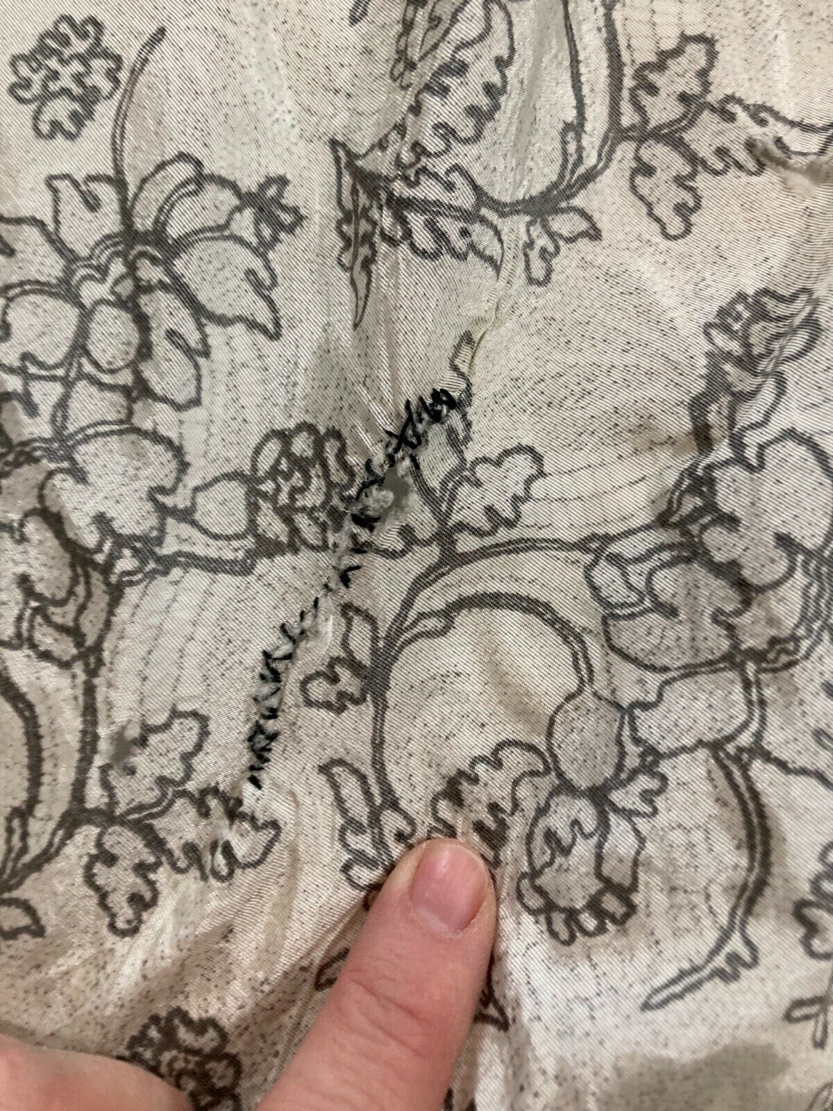 SKIRT FULL CIRCLE FLORAL BLACK GRAY VELVET WAIST SWISH SWISH POCKET! - Fresh Stock Dated March 2026