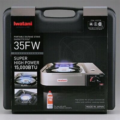 Iwatani High Powered Portable Butane Stove in Silver 15000 BTU/hr - Fresh Stock Dated December 2025