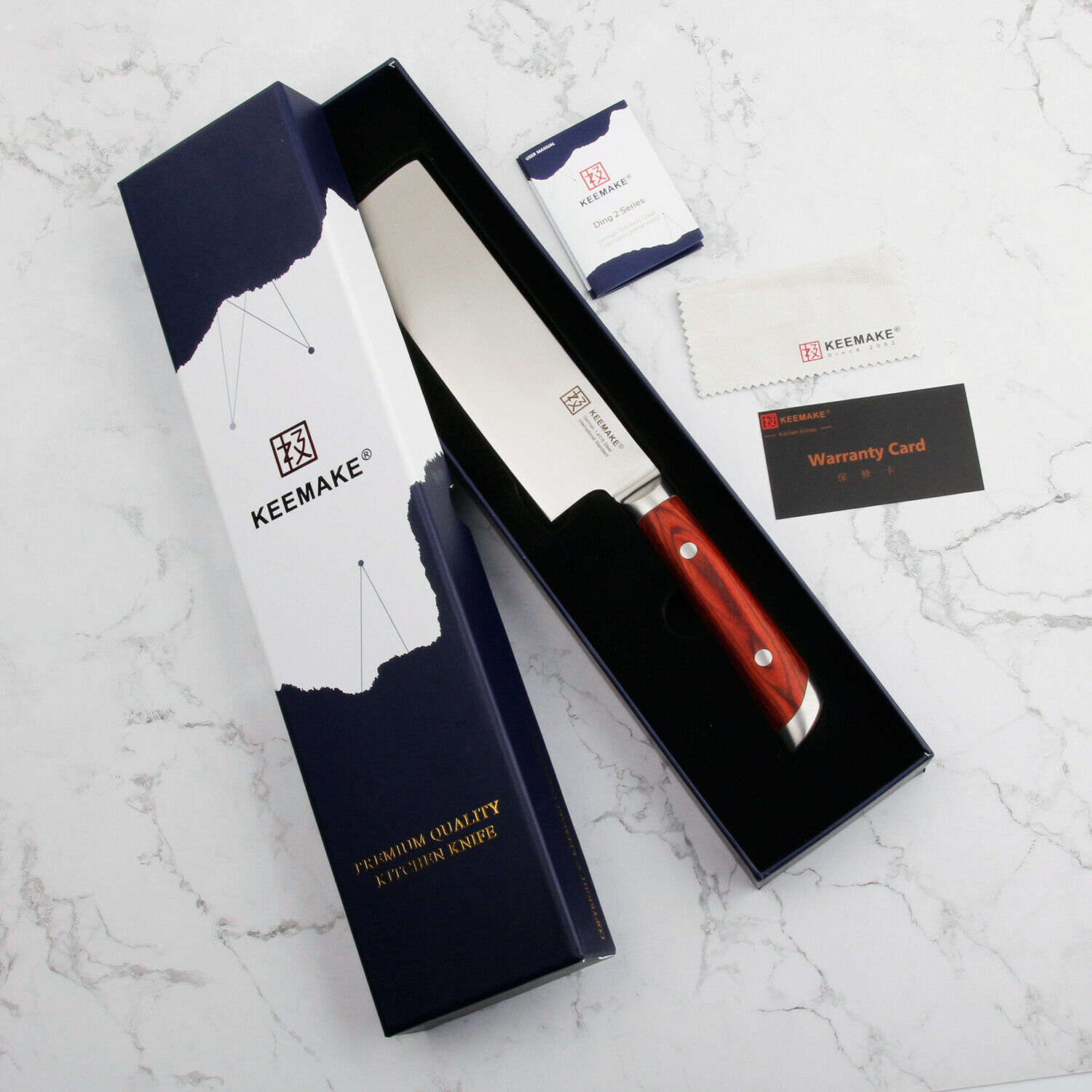 7'' Nakiri Knife Kitchen Chef's Knife German stainless Steel Meat  Slicing Tool - Fresh Stock Dated December 2025