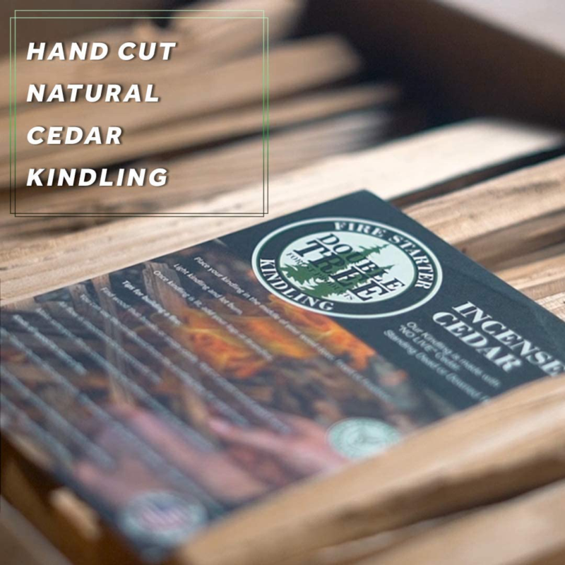 Fire Starter Kindling - 100% All-Natural Incense-Cedar Kindling - Fast, Easy Bur - Fresh Stock Dated December 2025