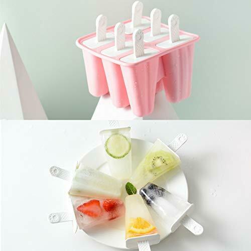 Helistar Popsicle Molds 6 Pieces Silicone Ice Pop Molds BPA Free Popsicle Mol... - Fresh Stock Dated February 2026