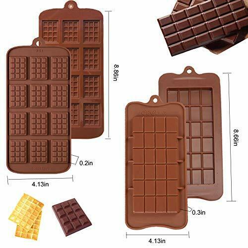 5 Pack Chocolate Bar Molds,Ausplua Silicone Chocolate mold Candy Jelly Cake - Fresh Stock Dated February 2026