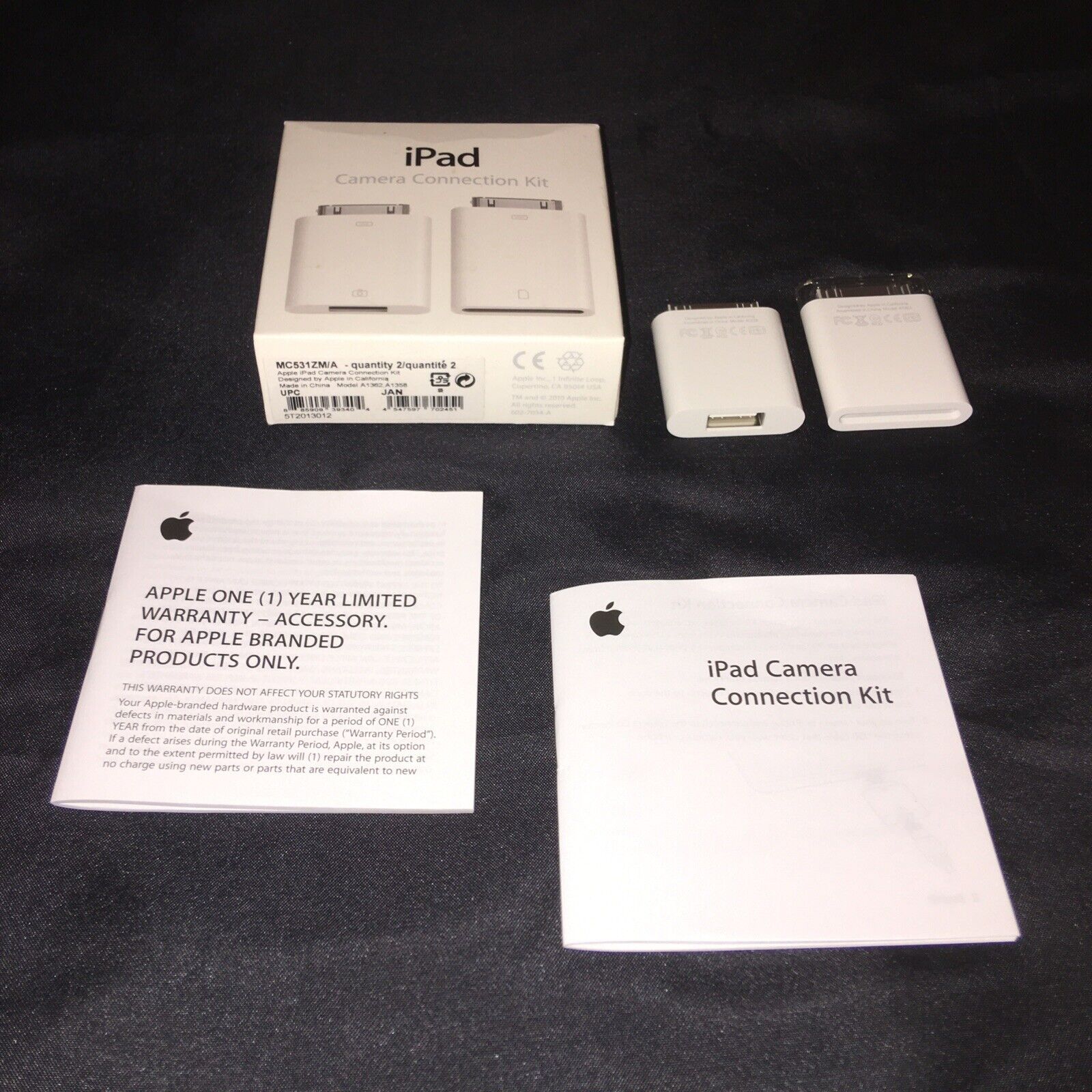 Genuine Apple iPad Camera Connection Kit MC531ZM/A (A1362 & A1358) SD Card C4 - Fresh Stock Dated February 2026