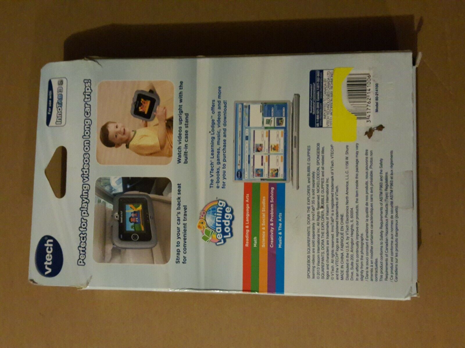 NEW IN BOX Vtech InnoTab 3 S Protective Video Display Case Gray Dots ~ 3S - Fresh Stock Dated February 2026