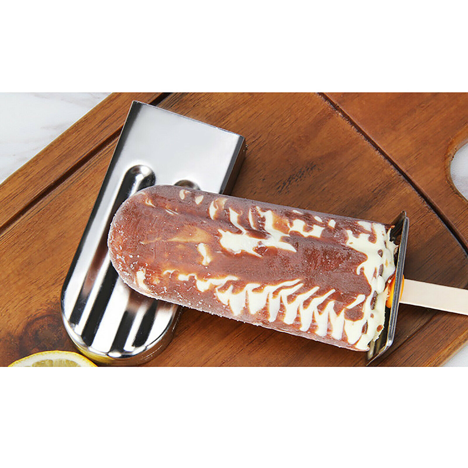 6Pcs Stainless Steel Popsicle Mold Ice Cream Popsicle Stick Mold Holder Maker US - Fresh Stock Dated December 2025