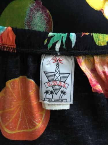 Vintage Fruit Print Short Wrap Skirt M - Fresh Stock Dated December 2025