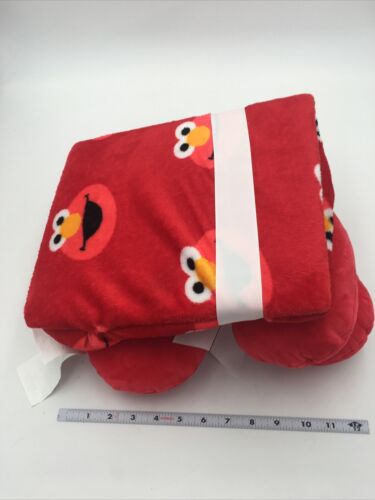 Jay Franco Sesame Street Elmo 3 Piece Plush Kids Travel Set  Neck Pillow Mask - Fresh Stock Dated December 2025