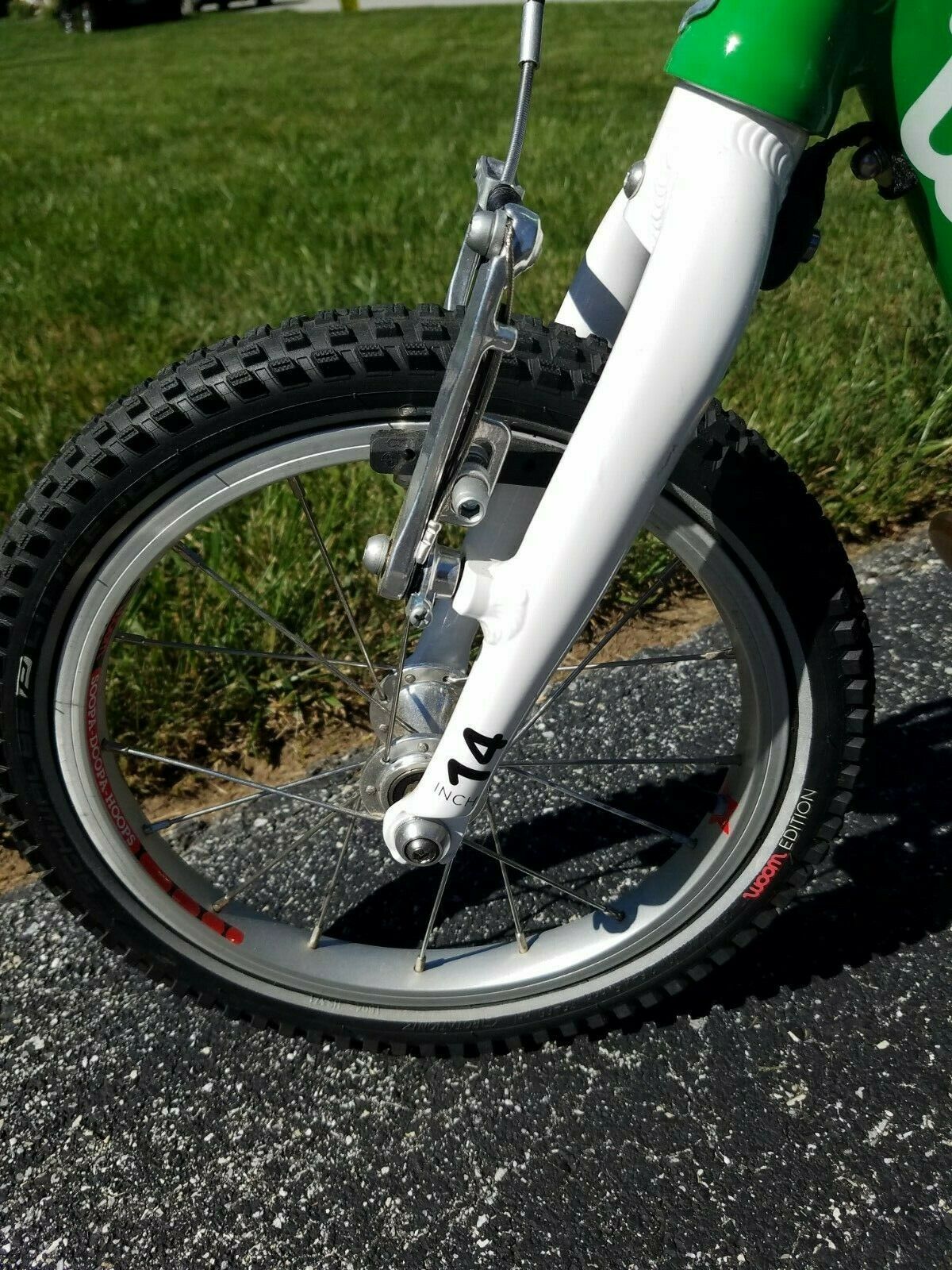 Woom Balance Bike 1 Plus Green 14 inch - Fresh Stock Dated February 2026