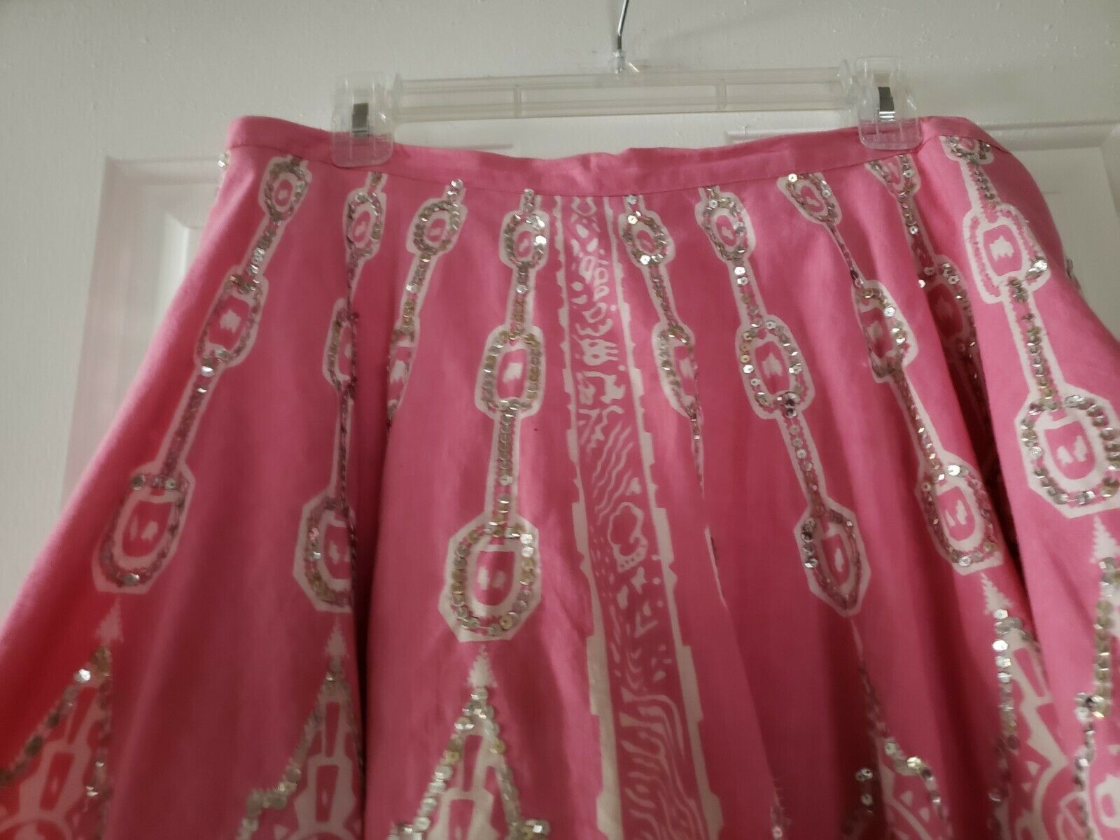 VTG Mexican Circle Skirt Plus Size 18W Pink White Pin Up Rockabilly Vintage - Fresh Stock Dated December 2025