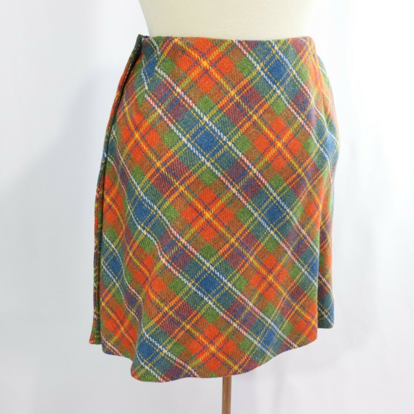 Vintage 60s 70s Wool Mini Skirt - Fresh Stock Dated March 2026
