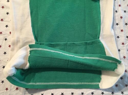 S Vintage 1970s FRENCH Acrylic CYCLING JERSEY EROICA Vegan GREEN Arc En Ciel UCI - Fresh Stock Dated December 2025