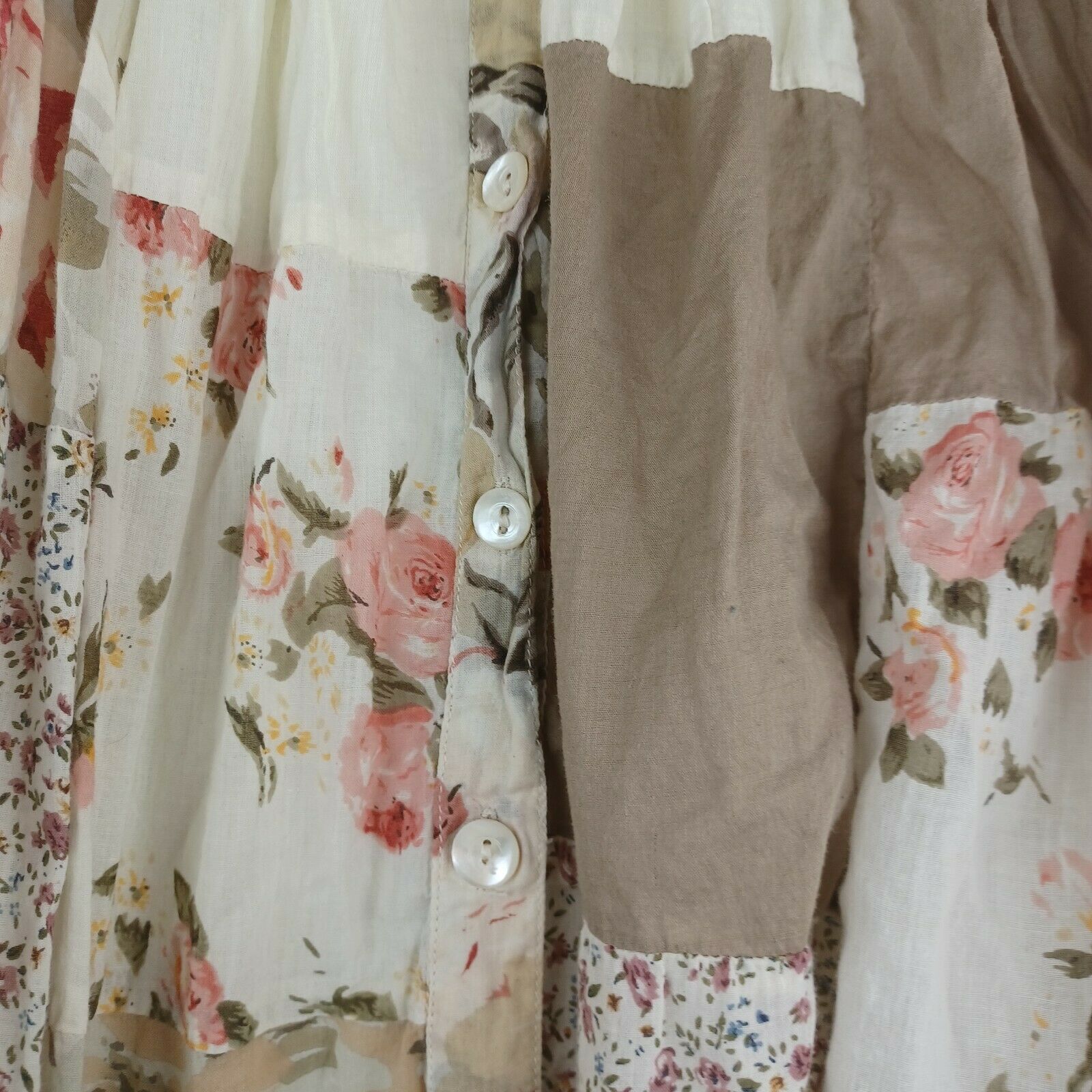 VTG 90s Styleworks Broomstick Floral Patchwork Dress Skirt Small Cottagecore - Fresh Stock Dated March 2026