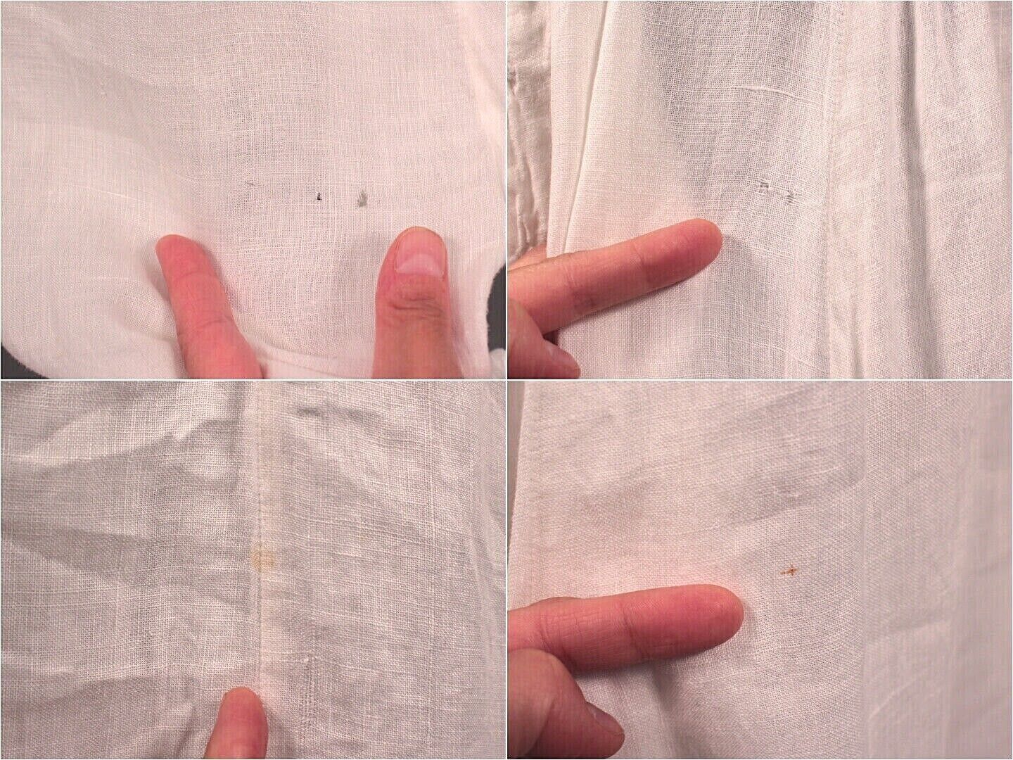 VTG Women's Antique Edwardian Early 1900s Long White Cotton Skirt Sz L/XL - Fresh Stock Dated March 2026