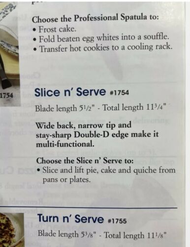 CUTCO Slice N’ Serve Cake Pie Server 1754 & Ice Cream Scoop 1503 NIB - Fresh Stock Dated December 2025