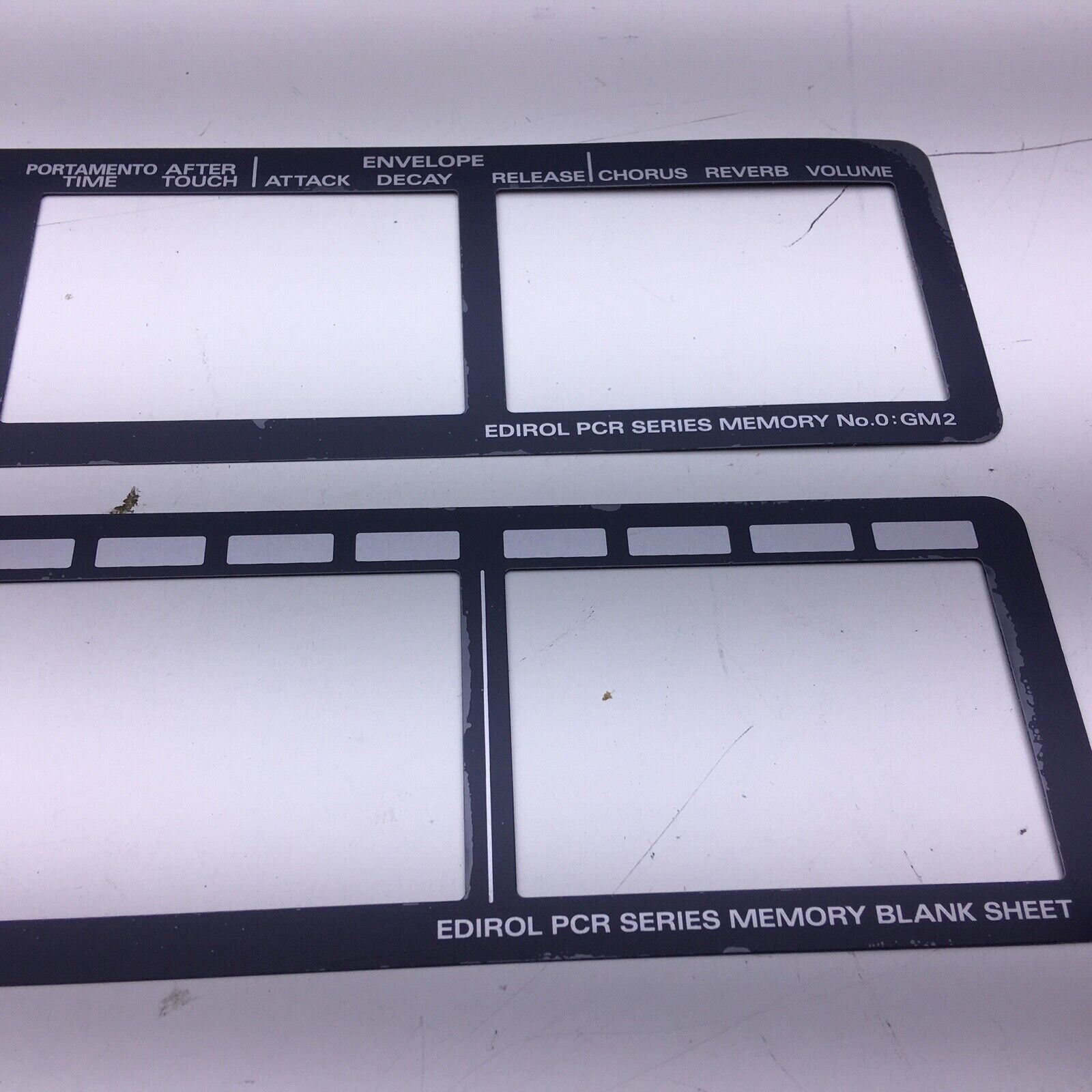 VINTAGE Edirol PCR30/50 MIDI Keyboard control overlay - Fresh Stock Dated February 2026