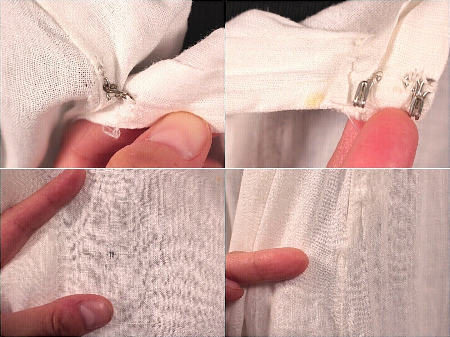 VTG Women's Antique Edwardian Early 1900s Long White Cotton Skirt Sz L/XL - Fresh Stock Dated March 2026