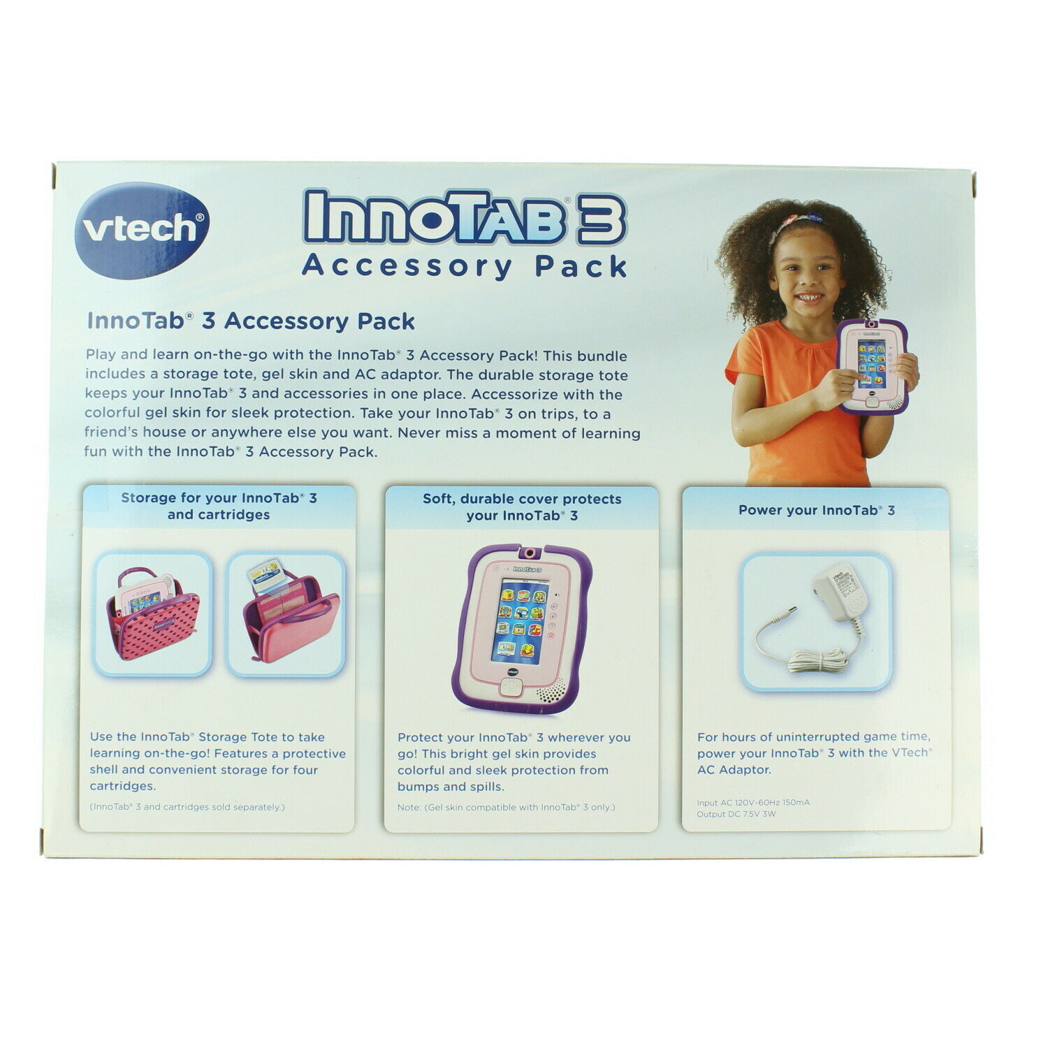 Vtech InnoTab 3 Pink & Purple Accessory Pack For Girls Handheld Storage Tote New - Fresh Stock Dated February 2026