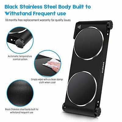 Portable Electric Stove, 1800W Infrared Double Burner Heat-up In Double burner - Fresh Stock Dated December 2025