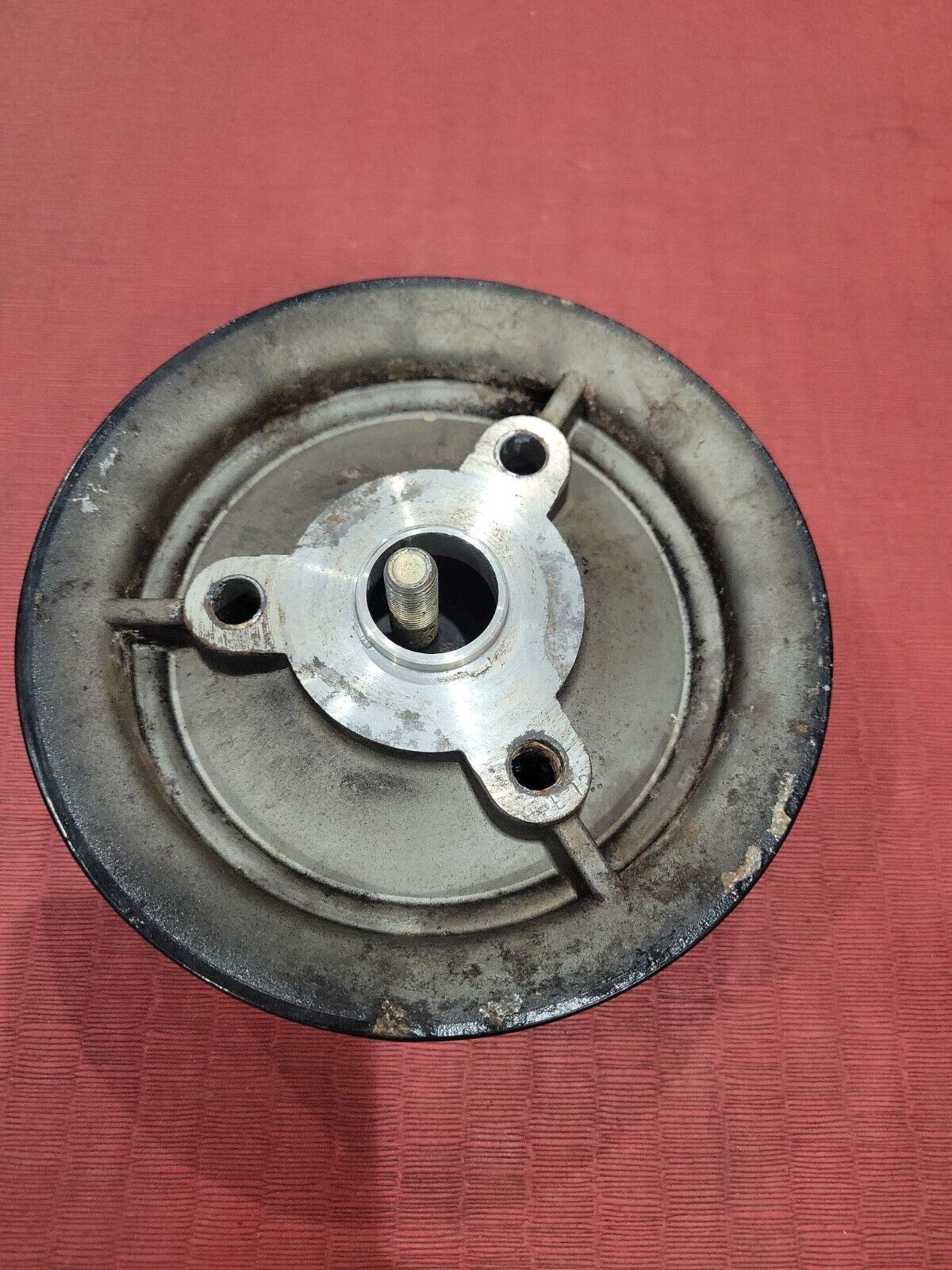 Mercruiser 5.0L / 5.7L V8 3 Grove Pulley # 90081-C aluminum - Fresh Stock Dated February 2026