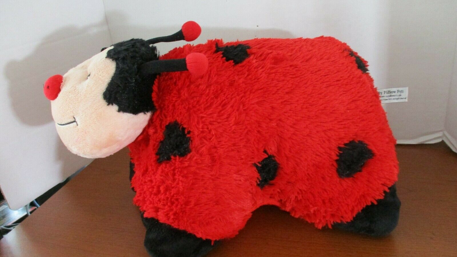 MY PILLOW PETS~Red w/ Black LADYBUG PILLOW~18