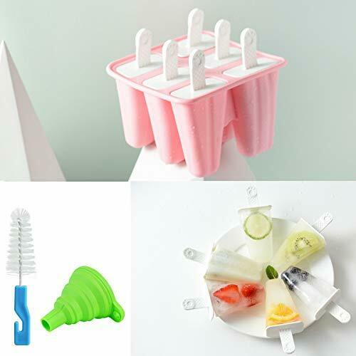 Helistar Popsicle Molds 6 Pieces Silicone Ice Pop Molds BPA Free Popsicle Mol... - Fresh Stock Dated February 2026