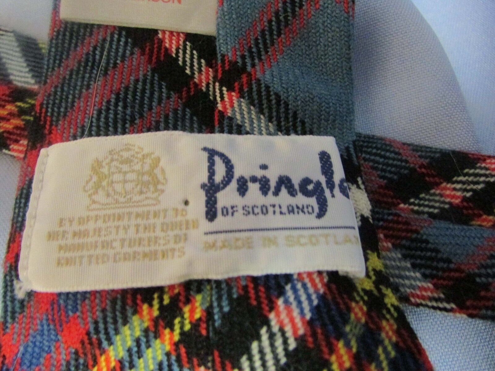 TIE,MEN'S,ANDERSON TARTAN,WOOL,MADE IN SCOTLAND,VINTAGE - Fresh Stock Dated March 2026