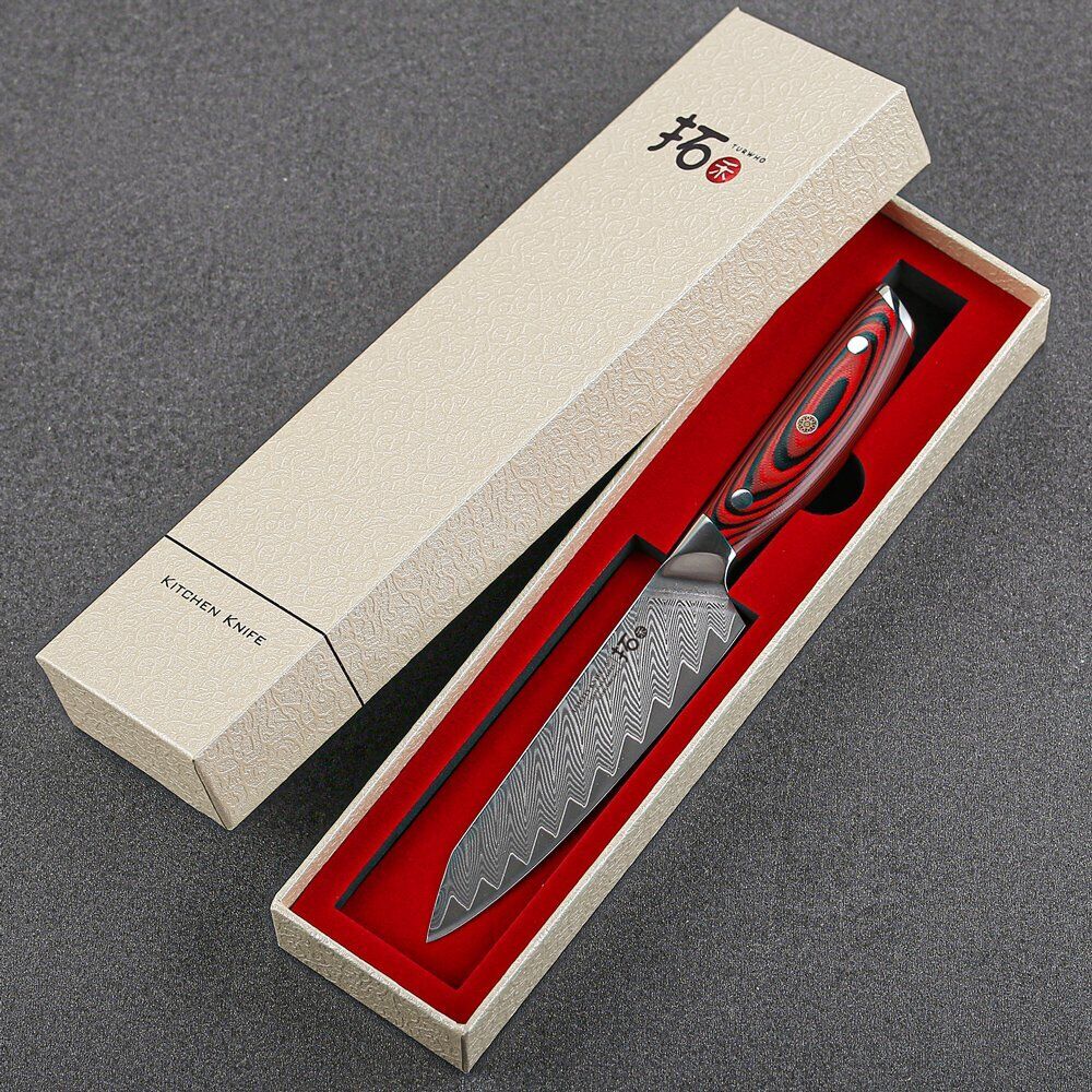 TURWHO 5inch Utility Knife Japanese VG10 Damascus Steel Knife Chef Kitchen Knife - Fresh Stock Dated December 2025
