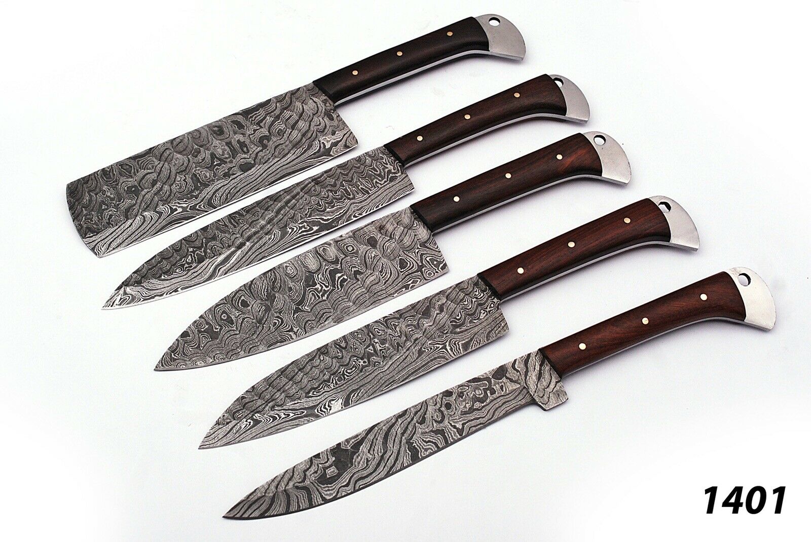 CUSTOM HANDMADE FORGED DAMASCUS STEEL CHEF KNIFE KITCHEN KNIES SET - Fresh Stock Dated December 2025