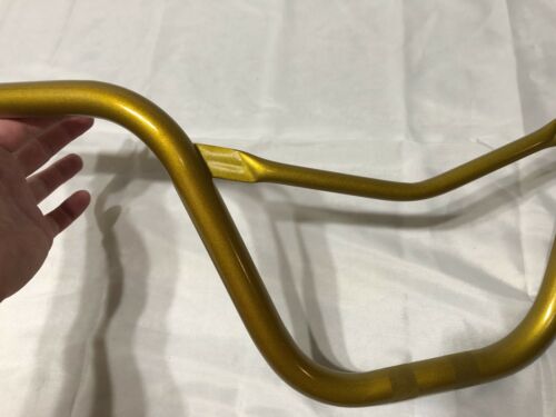 NOS ORIGINAL 70’-80’s GOLD STEEL V HANDLE BARS OLD SCHOOL BMX - Fresh Stock Dated December 2025