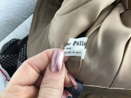 Vera Pelle Vintage Brown Leather Lined Long Skirt 46, (10 In The USA), Italy. - Fresh Stock Dated February 2026