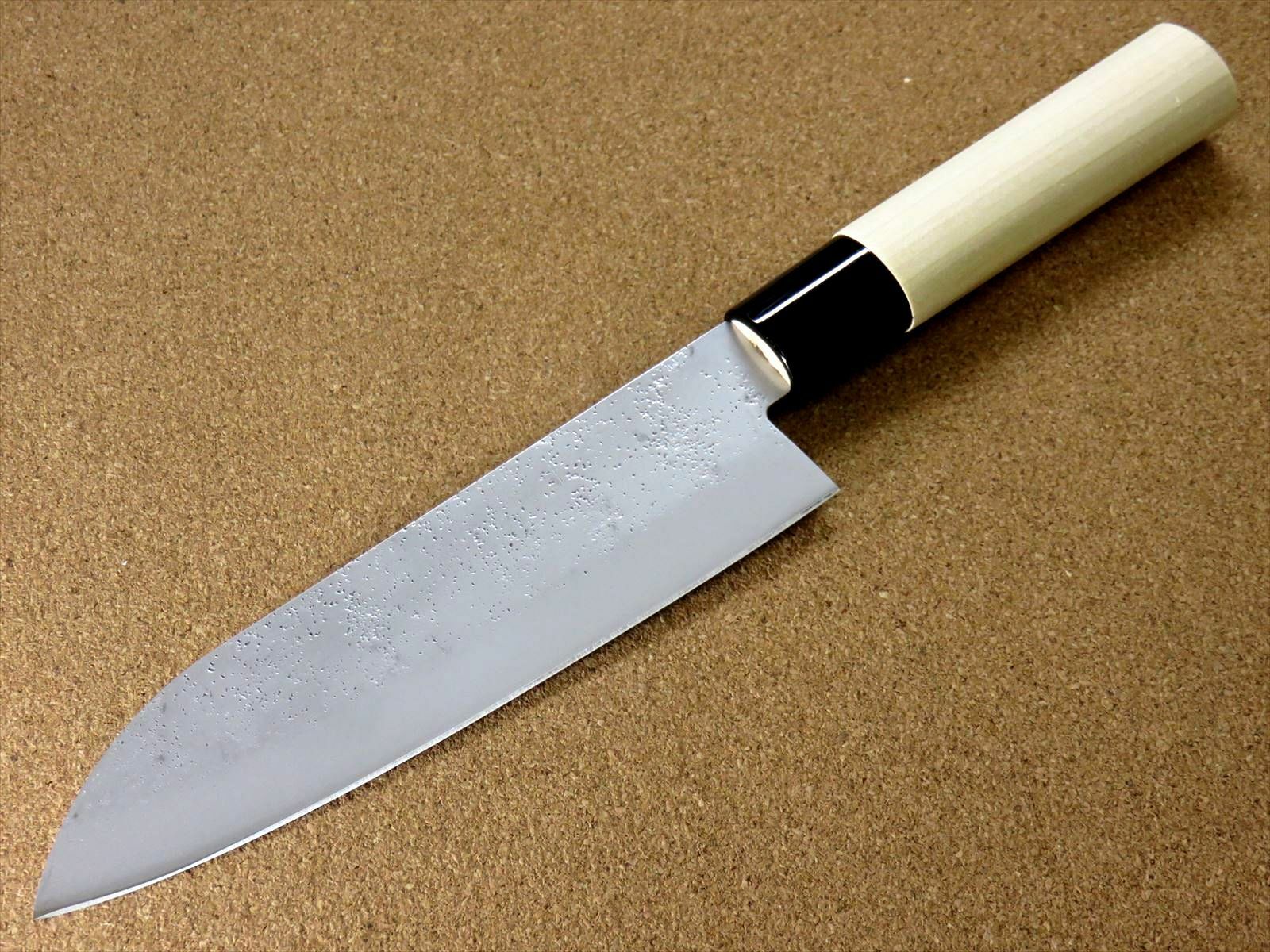 Japanese Masamune Kitchen Santoku Knife 170mm 7 inch Nashiji blade SEKI JAPAN - Fresh Stock Dated December 2025