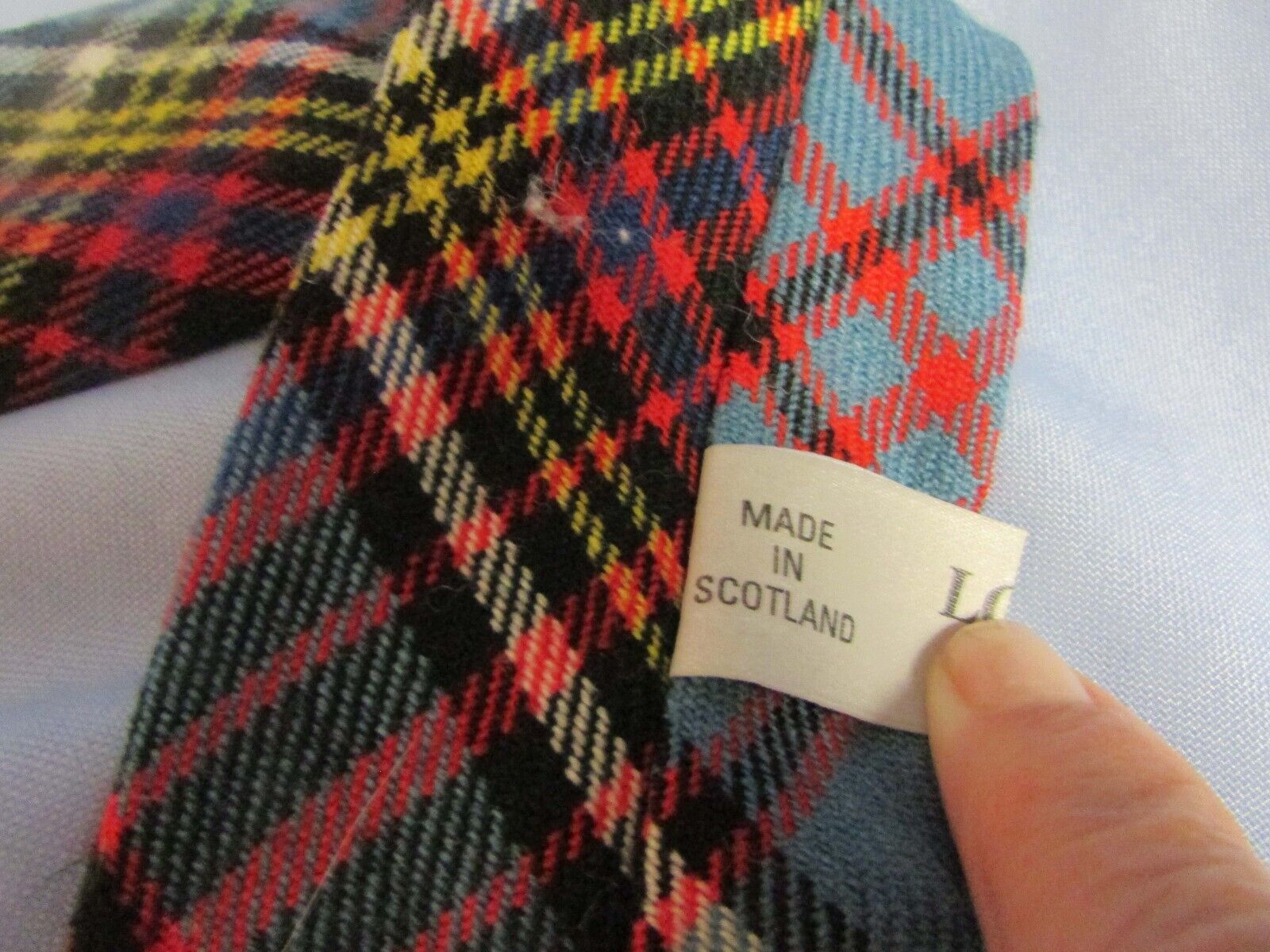 TIE,MEN'S,ANDERSON TARTAN,WOOL,MADE IN SCOTLAND,VINTAGE - Fresh Stock Dated March 2026